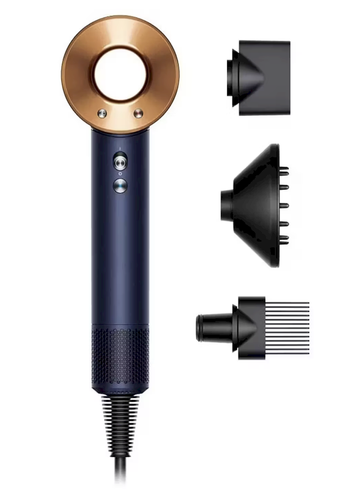 Plaukų džiovintuvas Dyson Supersonic HD07 Curly + Coily, Mėlynos ir vario spalvos