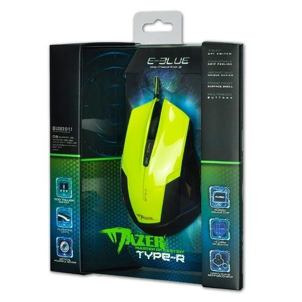E-Blue E-Mėlyna Pelė E-Mėlyna Mazer R (EMS124GR)