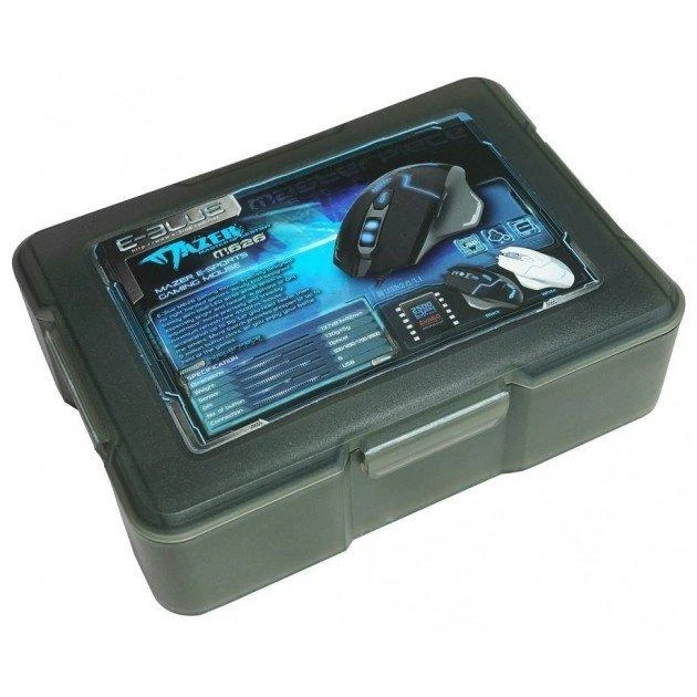 E-Blue Mėlyna E-mėlynas Mazer V2 Pelė su laidu, juoda, 2500DPI