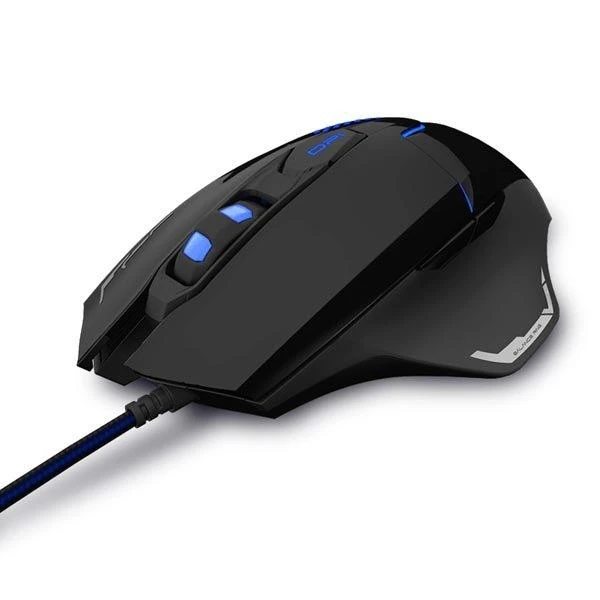 E-Blue Mėlyna E-mėlynas Mazer V2 Pelė su laidu, juoda, 2500DPI