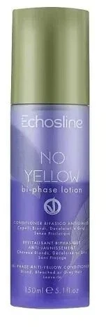 Echosline No Geltona Bi-phase Lotion dvifazis nenuplaunamas losjonas šviesiems, balintiems ir žiliems plaukams, 150 ml