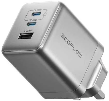 „EcoFlow RAPID Pro“ 100 W, 2 USB-C, 1 USB-A, GaN