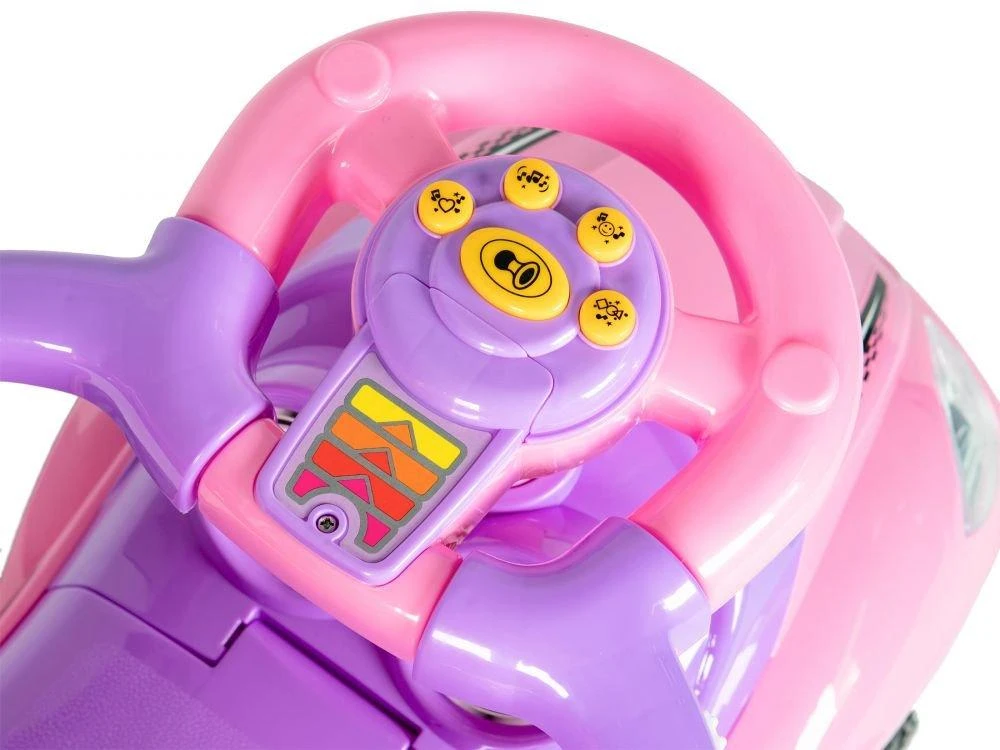 Ecotoys Mašinėlė - stumdukas DELUXE 3w1 Raudona