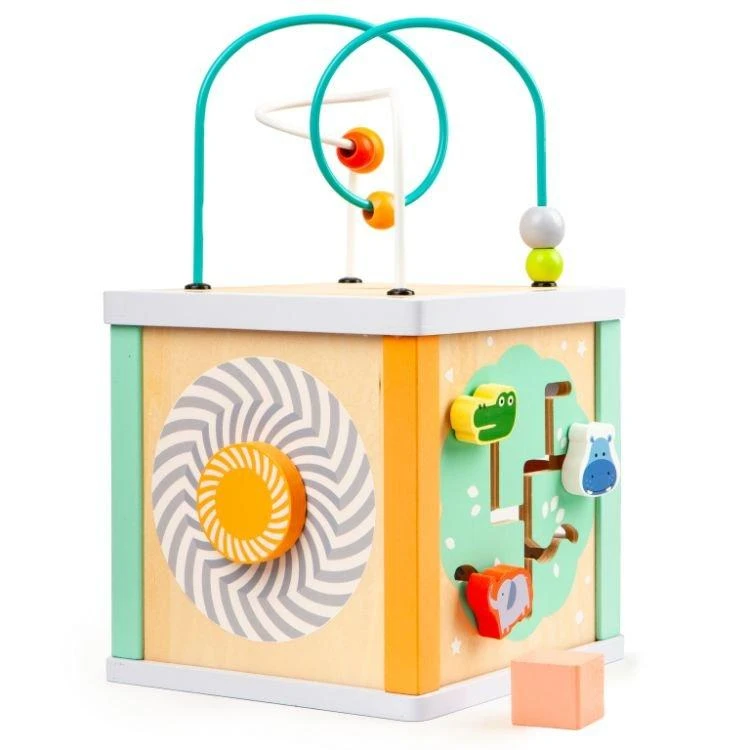 Ecotoys Lavinamasis kubas Eko žaislas - labirintas