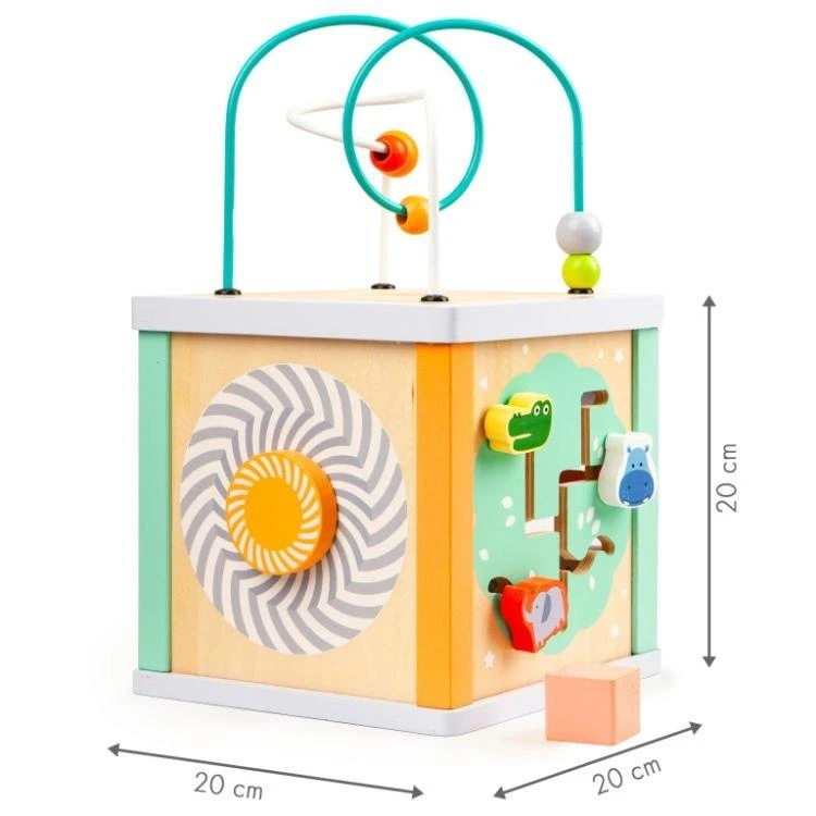 Ecotoys Lavinamasis kubas Eko žaislas - labirintas