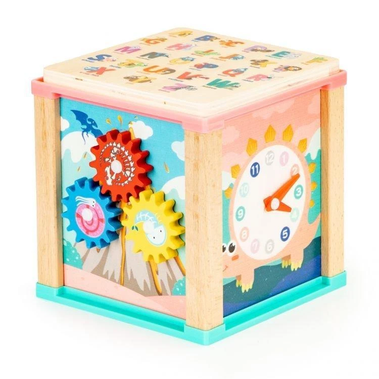 Cube Medinis lavinantis kubas, ECOTOYS mula rūšiuotojas