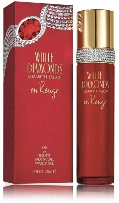 Elizabeth Arden Elizabeth Taylor Baltas Diamonds En Rouge EDT tualetinis vanduo moterims, 100 ml