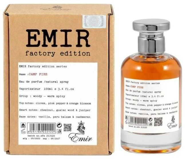 Emir Camp Fire Factory Edition EDP parfumuotas vanduo unisex, 100 ml