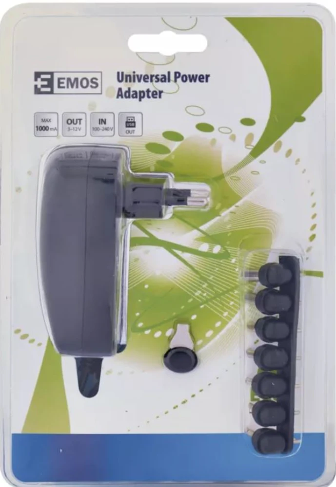 Emos maitinimo adapteris su keičiamais kištukais