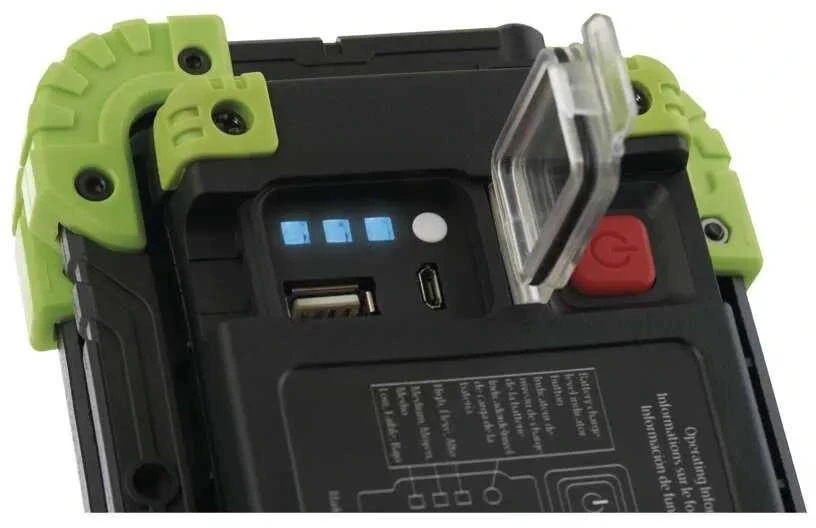 Nešiojamas COB LED šviestuvas, 600lm, įkraunamas, 3000mAh, su POWERBANK, IP44, EMOS
