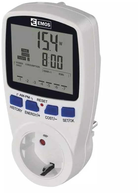 Elektros energijos matuoklis 230Vac, 16A, EMOS