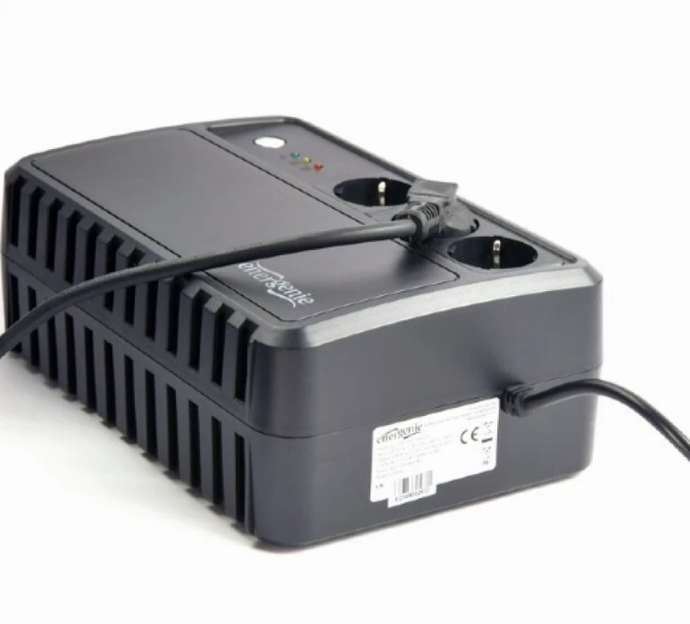 ENERGENIE UPS 800VA su AVR Pažangi apsauga nuo viršįtampių ir trumpojo jungimo Stalinių kompiuterių serija 3x Schuko
