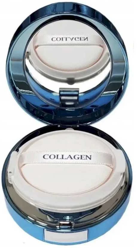 ENOUGH Collagen Aqua Air Cushion SPF50+ PA+++ - drėkinamasis makiažo pagrindas-kušonas su kolagenu, 15g