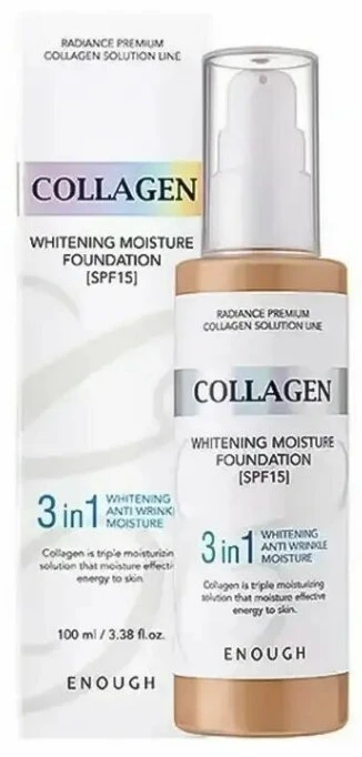 ENOUGH veido kremas BRIGHTENING Collagen Whitening Moisture Foundation SPF15 (13), 100 ml