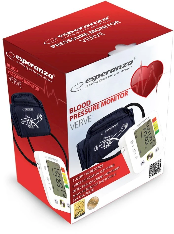 ESPERANZA ECB003 - 5901299954256 VERVE ARM BLOOD PRESSURE MONITORIUS