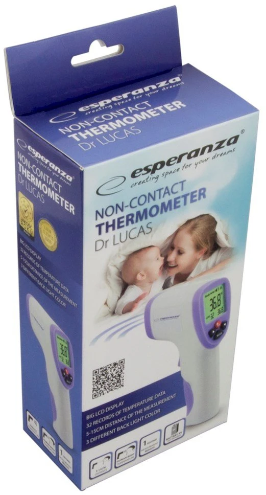 Bekontaktis termometras Esperanza Dr Lucas ECT002