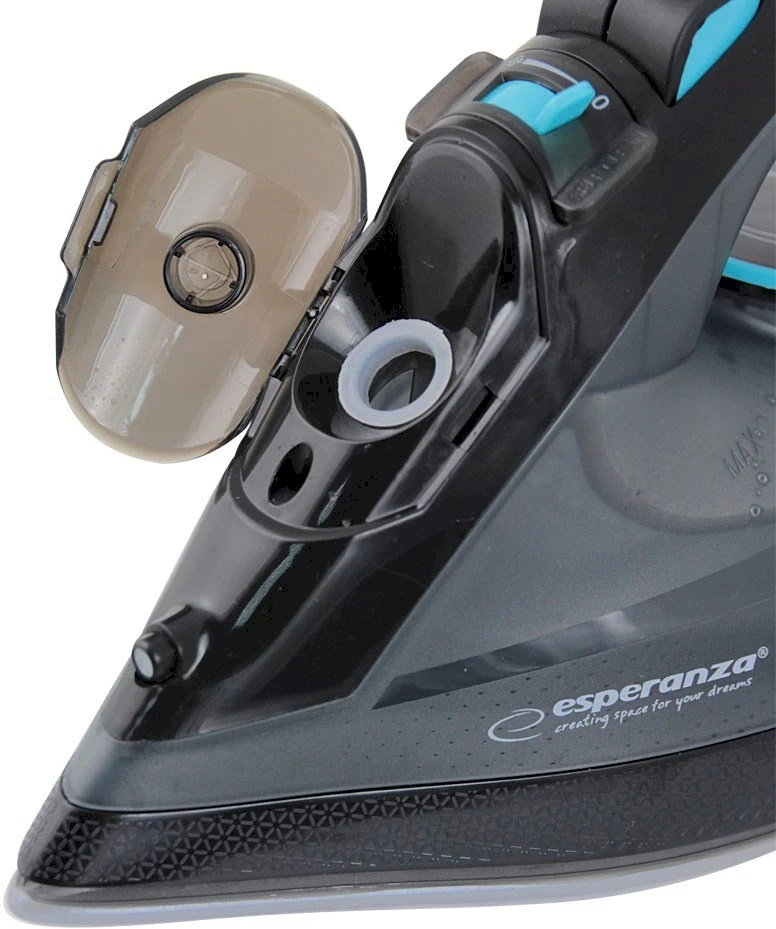 Esperanza EHI010 Garų lygintuvas Ceramic soleplate Pilkas, Juodas 2600 W