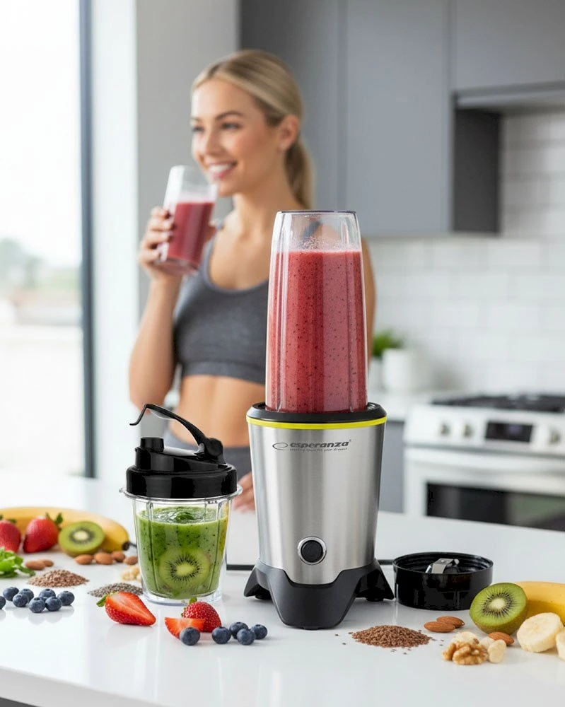Kokteilinė Esperanza Nutri Master EKM028, Sidabrinės/Juodos spalvos