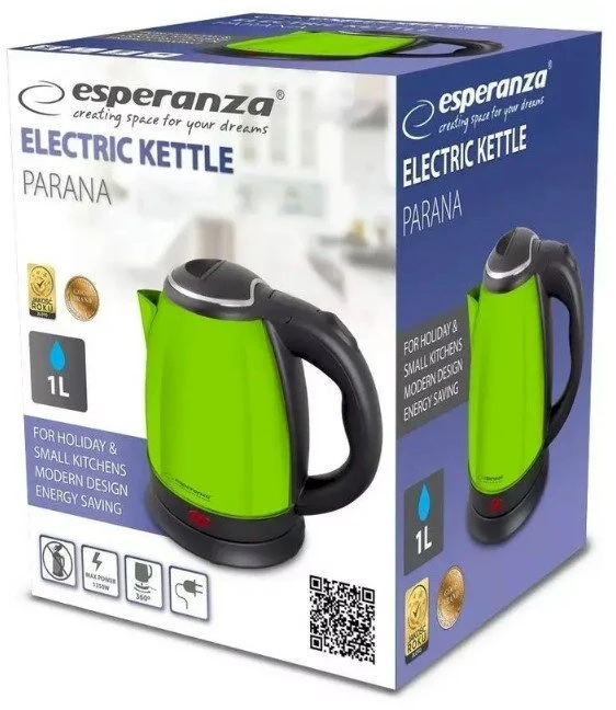 Esperanza EKK113G electric virdulys 1.8 L 1800 W Juodas, Žalias