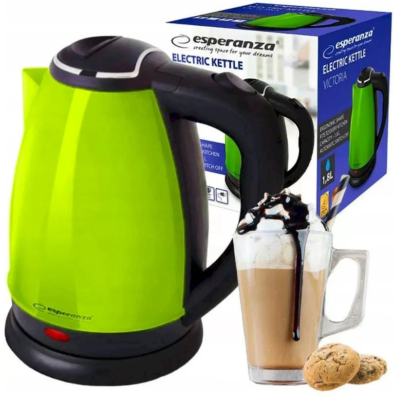 Esperanza EKK113G electric virdulys 1.8 L 1800 W Juodas, Žalias