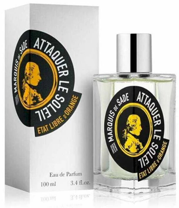 Orange Etat Libre d'Oranžinis Etat Libre d´Oranžinis Attaquer le Soleil Marquis de Sade EDP parfumuotas vanduo Unisex, 100 ml