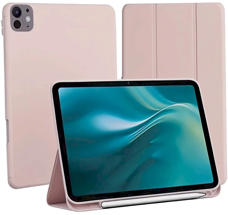 Etteri dėklas Apple iPad Pro 2024 11' šviesiai rožinis