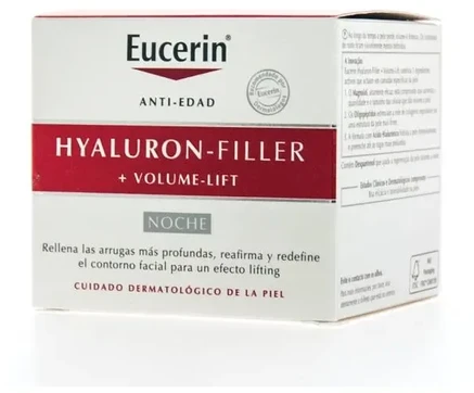 Eucerin Hyaluron Filler Volume Lift Night Kreminis naktinis veido kremas, 50 ml