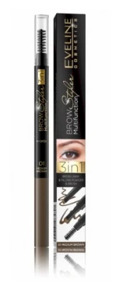 Eveline Cosmetics Brow Styler Multifunction 01 Medium Brown