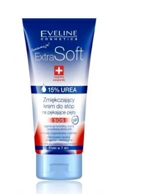 Eveline Cosmetics Eveline Extra Soft SOS minkštinantis pėdų ir kulnų kreminis kremas, 100 ml