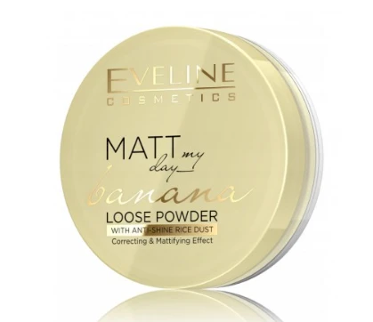 „Eveline Cosmetics“ „Eveline Matt My Day“ bananų biri pudra 6 g