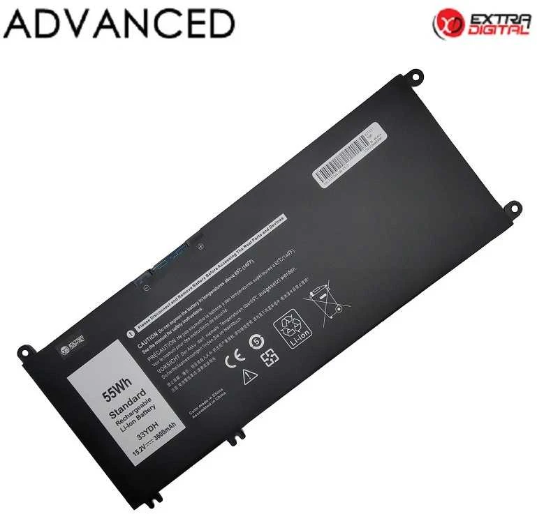 Extra Digital 33YDH Baterija for Dell Nešiojamas kompiuteris 55Wh