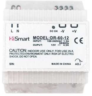 HiSmart DR-60-12 maitinimo adapteris su gnybtais