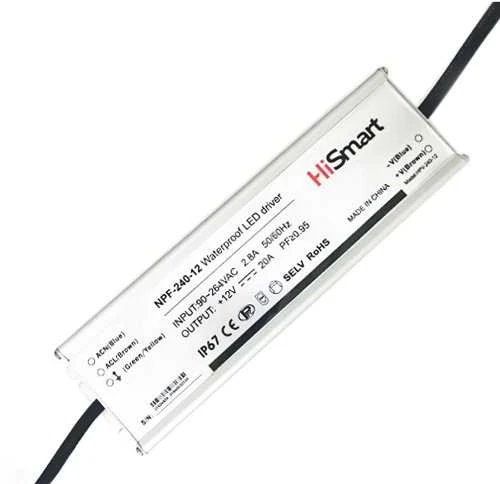 LED maitinimo adapteris NPF-240-12 su technine specifikacija