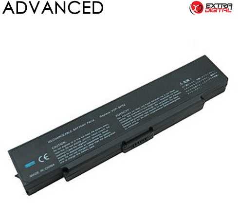 Extra Digital VGP-BPS2 Baterija for Sony Nešiojamas kompiuteris 5200mAh
