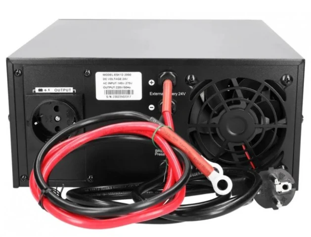 Extralink Piorun 1500VA/1200W | Inverteris | Gryna sinusinė banga, akumuliatoriaus įtampa 12V/24V DC