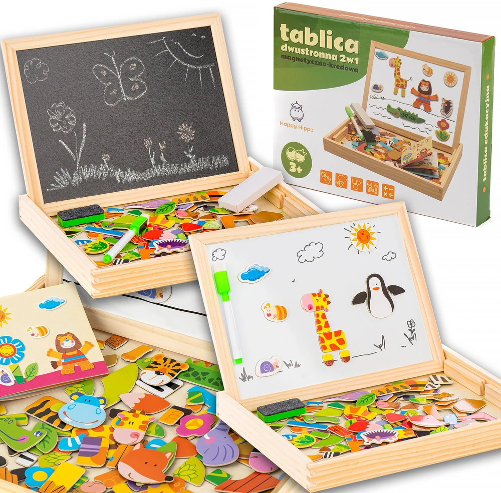 „Extralink Toys“ – kreida ir magnetinė lenta, lavinamoji, dvipusė