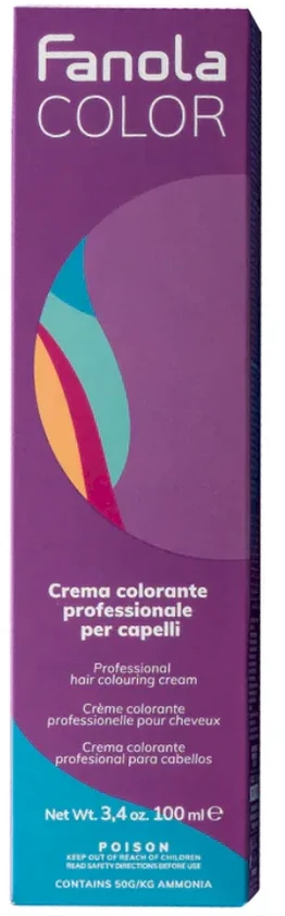 Fanola Crema Colore Permanent Hair Dye 7.66 Skirtas šviesiems plaukams Intense Raudona, 100 ml