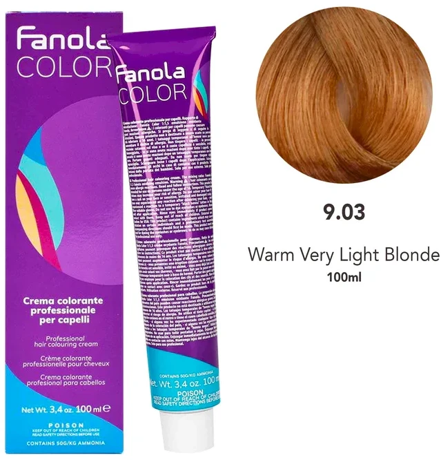 Fanola dažomieji kreminiai dažai 9.03, 100 ml
