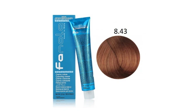 Fanola dažomieji kreminiai dažai 8.43, 100 ml