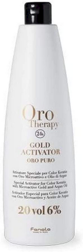 Fanola Oro Therapy 24 karatų aukso aktyvatorius Oro Puro 6 %, 20 tūrio, 1000 ml