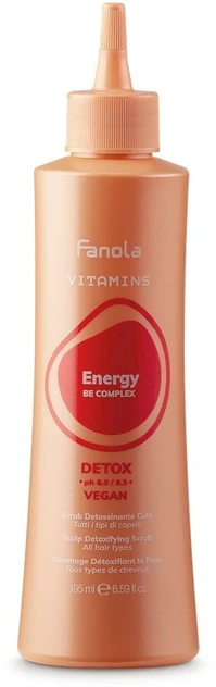Fanola vitaminų energijos detoksikuojantis galvos odos šveitiklis, 195 ml