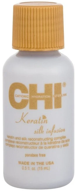 Keratino ir šilko kompleksas plaukams CHI Keratin Silk Infusion, 15 ml