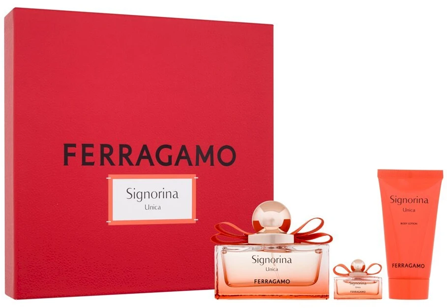 Salvatore Ferragamo Ferragamo Signorina Unica rinkinys moterims (EDP, 100 ml + kūno losjonas, 50 ml + EDP, 5 ml)