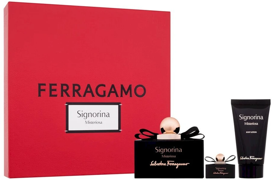 Salvatore Ferragamo Ferragamo Signorina Misteriosa EDP rinkinys moterims (EDP 100 ml + EDP 5 ml + Losjonas kūnui 50 ml)