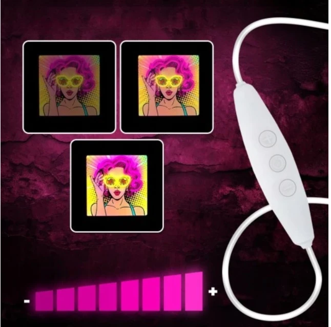 Plastrol Neoninis ART LED šviestuvas POWER WOMAN geltonas-violetinis FLA02 Forever Light