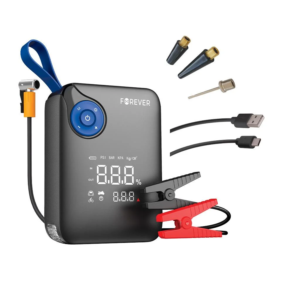 TelForceone Forever jump starter 4in1 JS-400 7200mAh juodas-mėlynas
