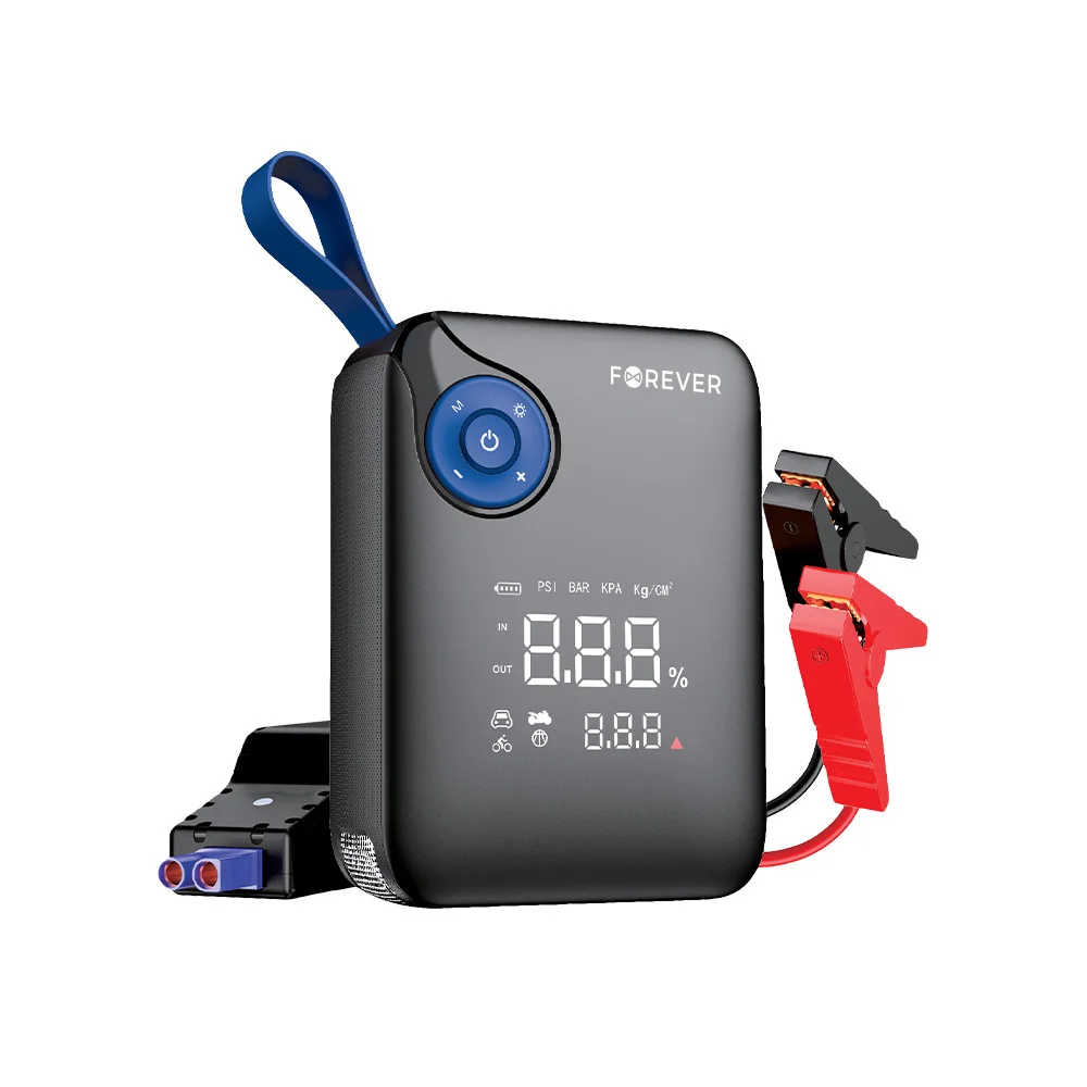 TelForceone Forever jump starter 4in1 JS-400 7200mAh juodas-mėlynas
