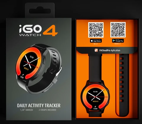 Telforceone „Forever“ išmanusis laikrodis „iGo Watch 4! JW-600“, juodas