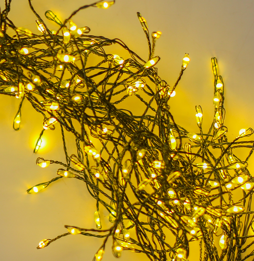 TelForceone Šviesos styga Žalias TWIG CLF-01 600LED geltona 6m + 5m laidas Forever Light