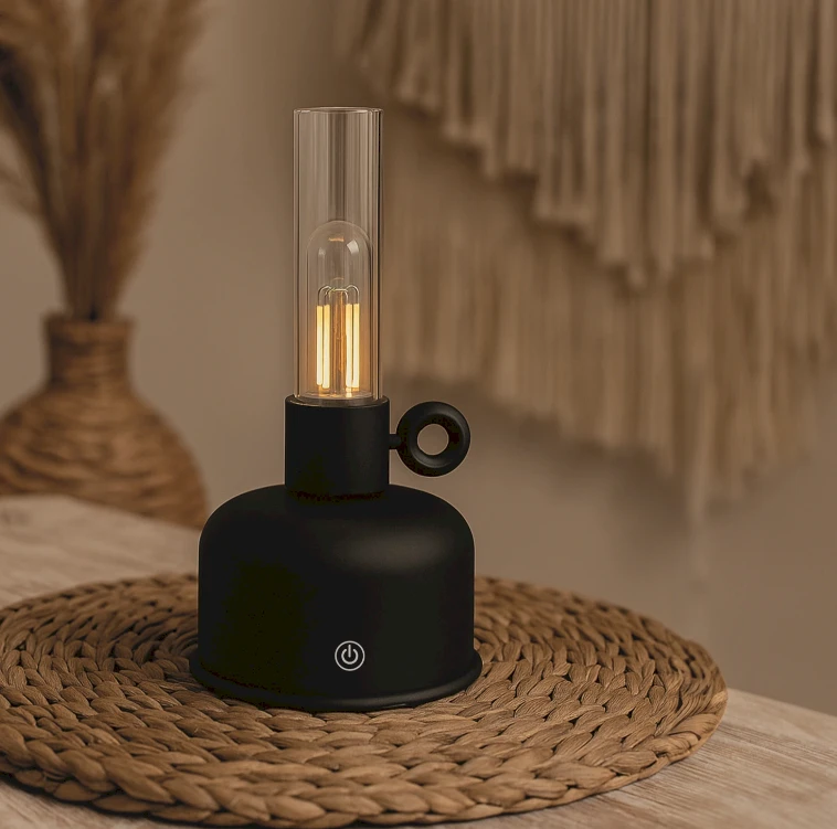 „Telforceone Forever Light Vintage Petroleum“ LED lempa FLR-02 Juodas